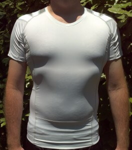 My Posture Shirt 2.0. Notice the additional 4" of shirt. This is very helpful, especially if you are taller.