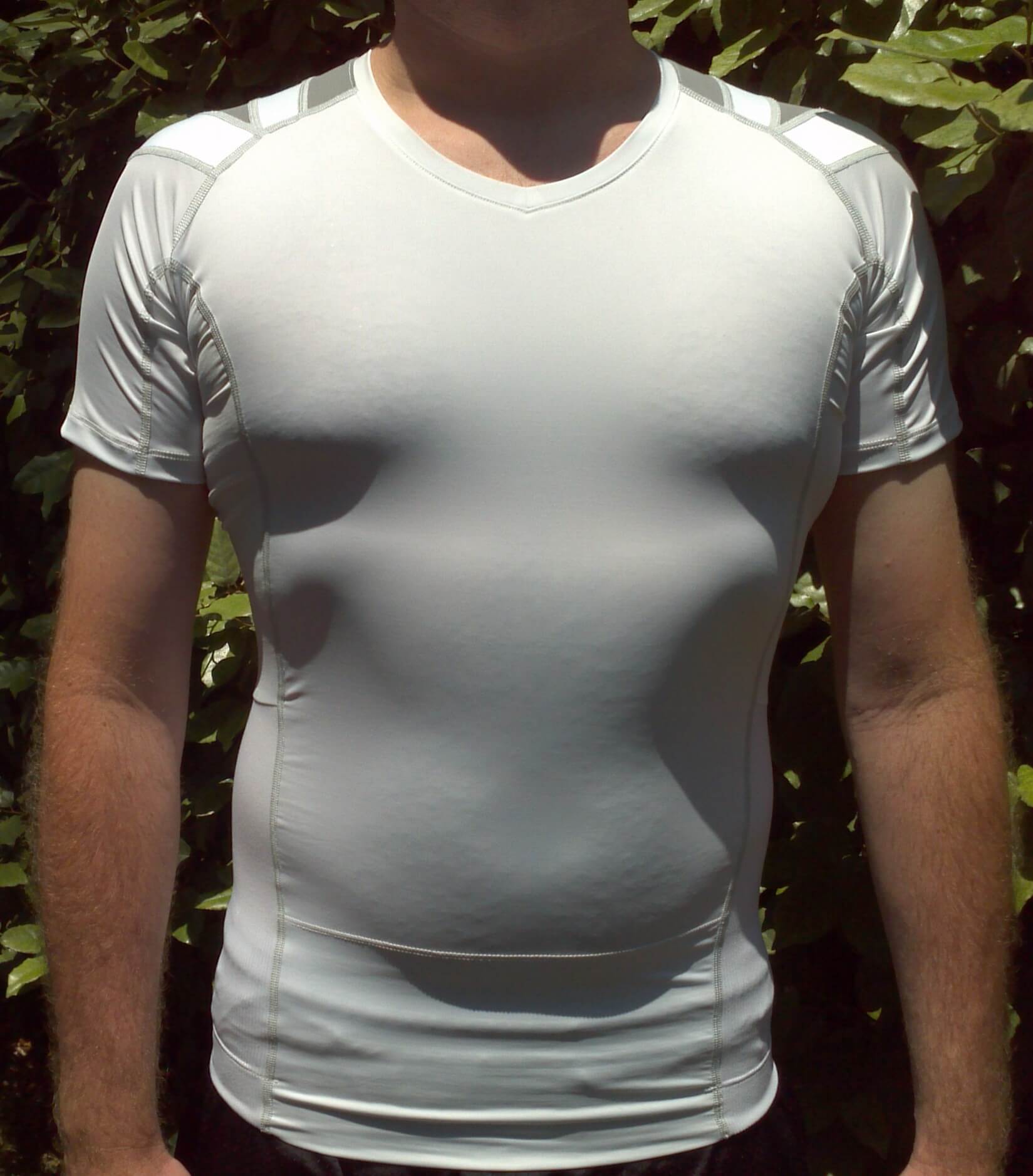 Men's Zipper Posture Shirt 2.0 // White (2XL) - AlignMed - Touch